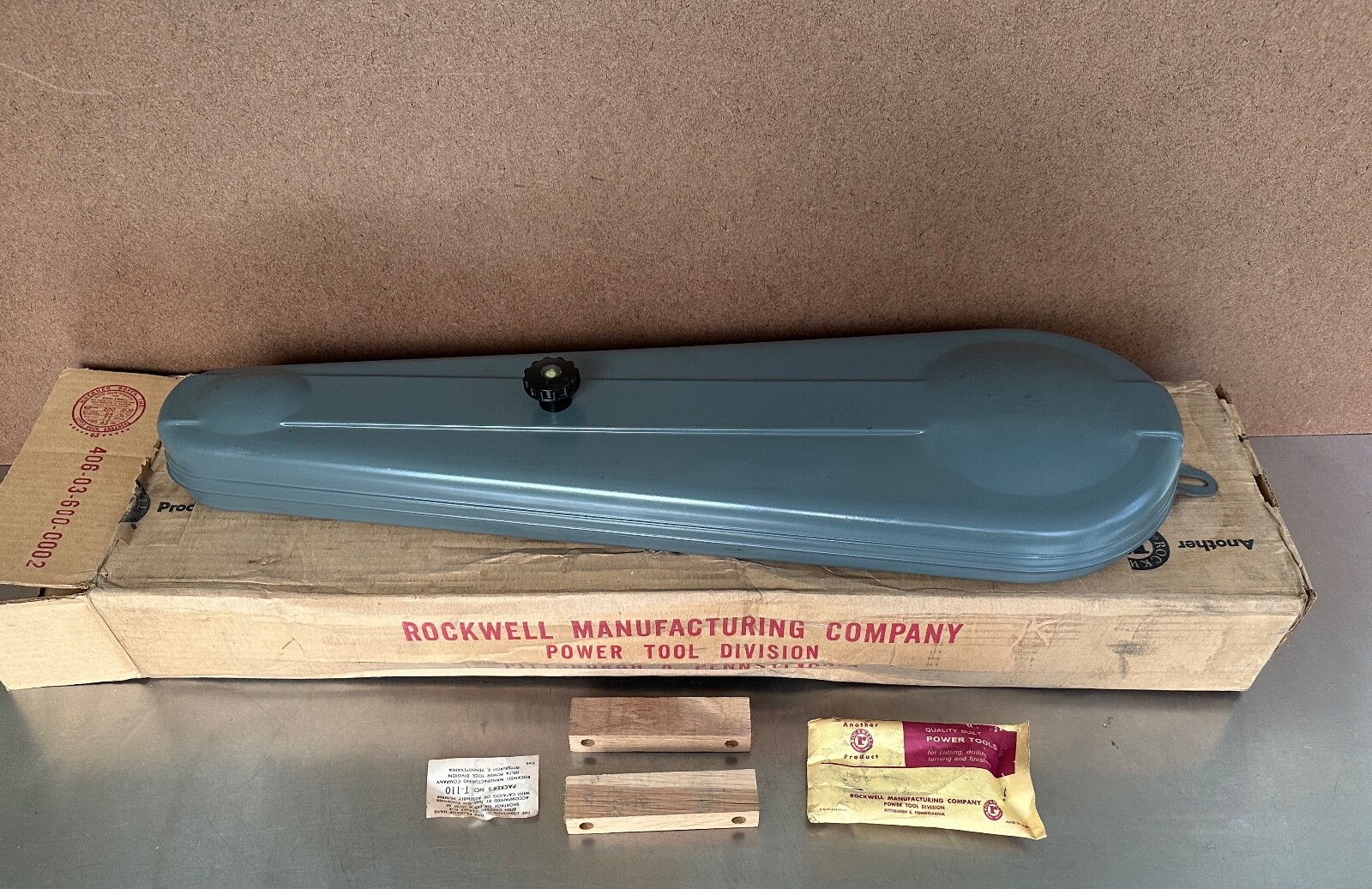 NOS Vintage 6 Inch Delta Rockwell 661 Jointer Belt Guard Cover in