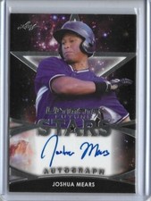 2019 Leaf Ultimate Draft JOSHUA MEARS STARS Silver Foil Auto Padres