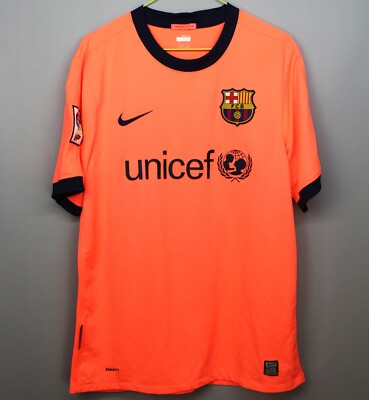 【BNWT正規09-10 NIKE FC Barcelona  M FC BARCELONA SPAIN 2009 2010 AWAY FOOTBALL SHIRT JERSEY CAMIESTA