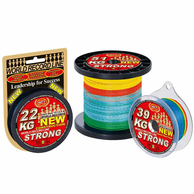 (0,27 /1m) 25m gefl. Angelschnur WFT KG Strong Multicolor 32Kg 0,22.