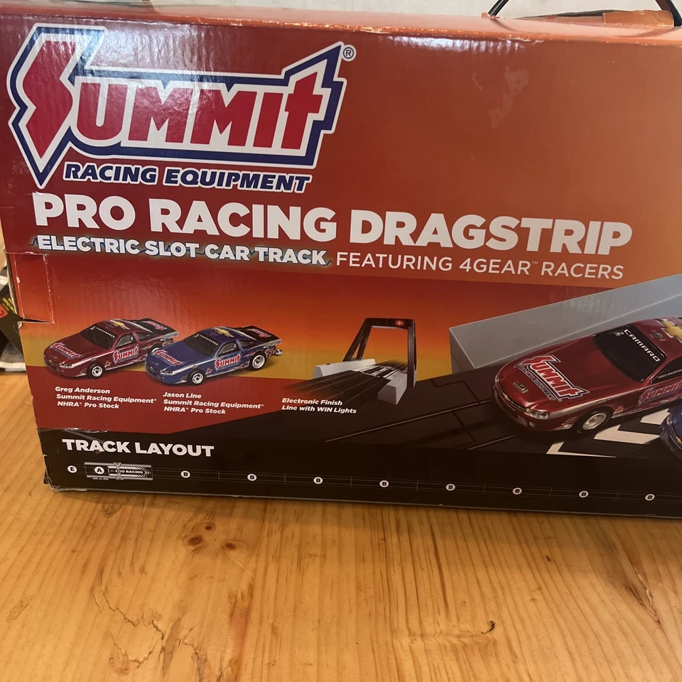 Auto World Summit Racing Pro Racing Tira de arrastre Eléctrico Ranura Coche Pista 4 velocidades Foto 2 de 4