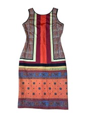 Clover Canyon Women's Sleeveless Multicolor Patterned Dress Size M, Made in USA