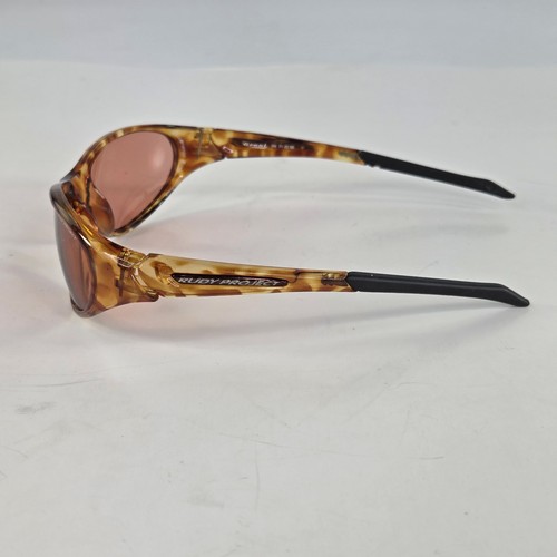 Occhiali da sole sportivi Rudy Project Graal SN 71-22-50 Made in Italy montatura marrone arancione - Foto 5 di 16