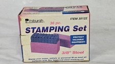 Pittsburgh 36Pcs 3/8" High Carbon Steel Metal Punch Letter  Number Stamping Set