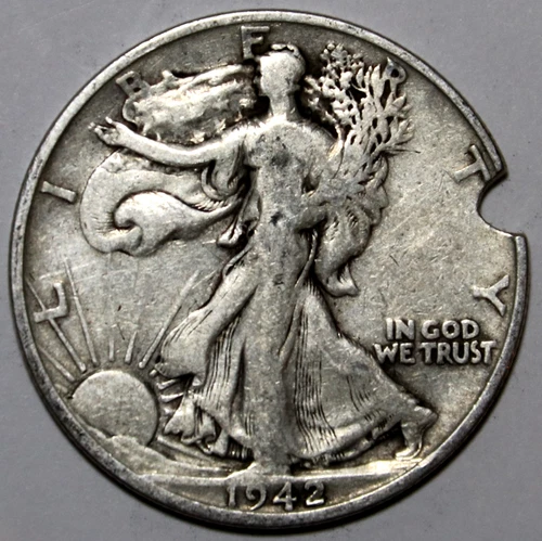1942-S Walking Liberty Half Dollar - Very Fine - Details - #0717EC