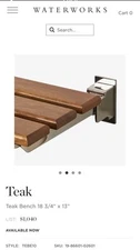 Waterworks Teak shower seat