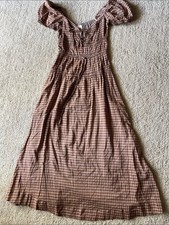 Reformation Rhett Midi Dress in Audrie Check