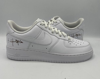 Pre owned with box size 9M Travis Scott x Nike Air Force 1 Low White Utopia