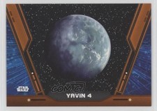 2020 Topps Star Wars Holocron Charting the Galaxy Orange /99 Yavin 4 #CG-7 5x5