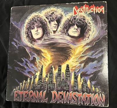 Destruction ''Eternal Devastation'' vinyl LP record 1986 Metal Blade VG