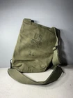 WW2 Vintage US Army Military M9A1 Protective Mask Green Canvas Bag (Bag Only)