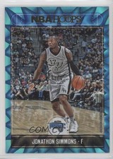 2017-18 Panini NBA Hoops Teal Explosion Jonathon Simmons #198 4k8