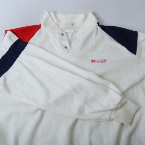 Converse, VTG CONVERSE THE VINTAGE TWIN TERRY FLEECE PULLOVER L