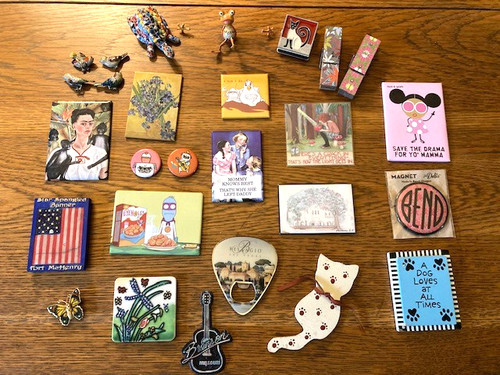 Large Eclectic Lot 25+ Refrigerator Magnets-Art, Pop Culture, Humor, Animals