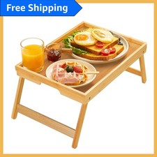 Lightweight Bamboo Bed Tray with Leak-Proof Design – Effortless Serving Anytime
