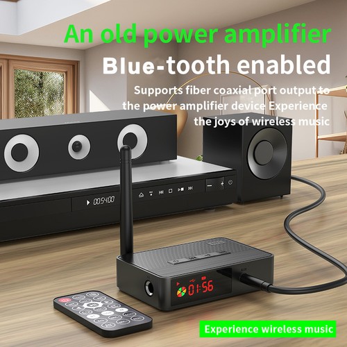 New Wireless Bluetooth 5.3 Audio Transmitter Receiver NFC HiFi Music Adapter - Afbeelding 3 van 8
