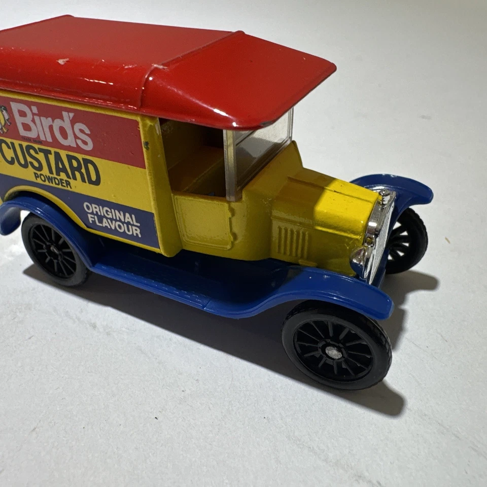 Coche diecast vintage Matchbox 1989 Bird’s Custard 1921 Ford Modelo T Van 1:52 Foto 2 de 4