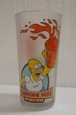 #ad The Simpsons 3 Frosted Glasses 2002 amp; 2 Shot Glasses 2000 $13.49