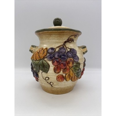 Certified International Pamela Gladding Tuscany Canister w/ Lid 8  Tall