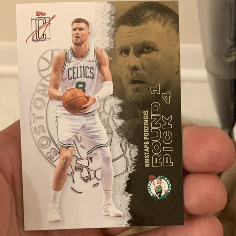 Topps On Demand Round Pick Kristaps Porzingis Rookie RC #1 Boston Celtics
