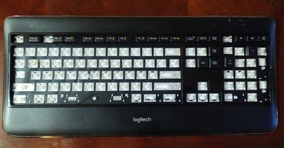 Logitech K800 Illuminated Wireless Keyboard Replacement Key(s) and Retainer(s)