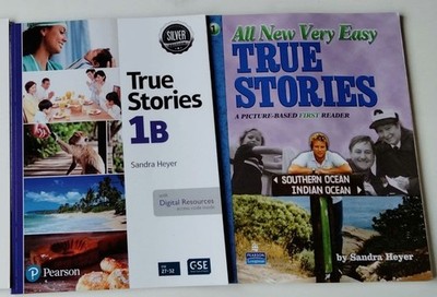 True Stories 1B Sandra Heyer English Learning Book Very Easy Unused