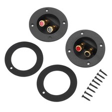 Speaker Box Terminal Cup 2Pcs Gold Plated Connector for Subwoofer Enclosure