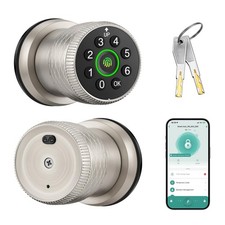 Fingerprint Door Knob, Smart Biometric Door Lock Keyless Entry with Auto-Lock...