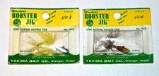 Vintage Worden's Rooster Jigs on Cards Yakima Bait Co 1/16 Oz