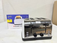 Russell Hobbs Worcester 4 Slice White Toaster 6 toast settings 28361 - White