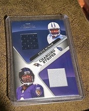 2007 Prestige Changing Stripes Steve McNair dual game worn patch relics 209/250