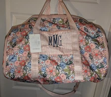 NWT MMG mg Marley Lilly Boho Blooms Convertible Weekender Duffel Bag Travel Tote