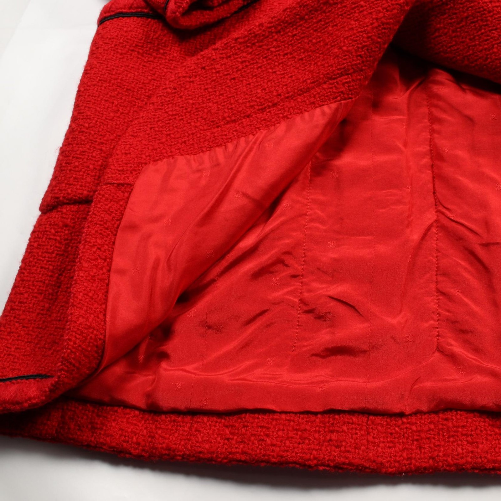 CHANEL Coco Mark Button Outer Wool Nylon Ladies R… - image 9