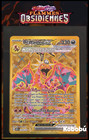 Carte Pokémon Dracaufeu EX 228/197 Gold EV3 Flammes Obsidiennes OBF