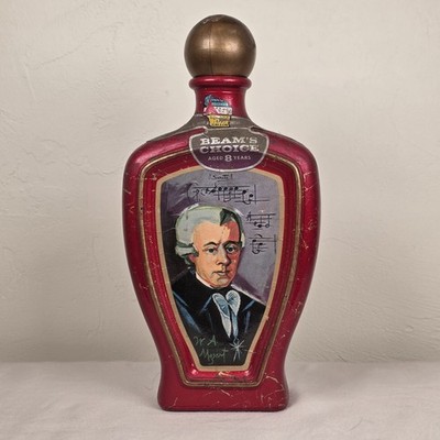 Vintage Jim Beam Beam s Choice Mozart Decanter Edward H Weiss Empty 1970s