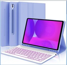 Keyboard Case for Samsung Galaxy Tab 10 FE Plus 13.1 inch, Magnetic, Purple