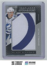 2021-22 UD Black Diamond Team Logo Jumbos Ondrej Palat #TLTB-OP Tampa Bay