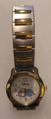 Disney Eeyore Women's 2 Tone Stainless Watch with Stretch Band. New Battery