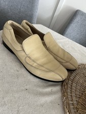 Prada Driving Loafers Men Size 8.5/9.5 Buttercream Leather Slip-on Shoes Italy