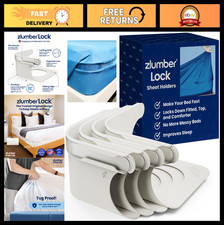 Secure Sheet Holder with Heavy-Duty Mattress Straps - No More Loose Bedding, Uni