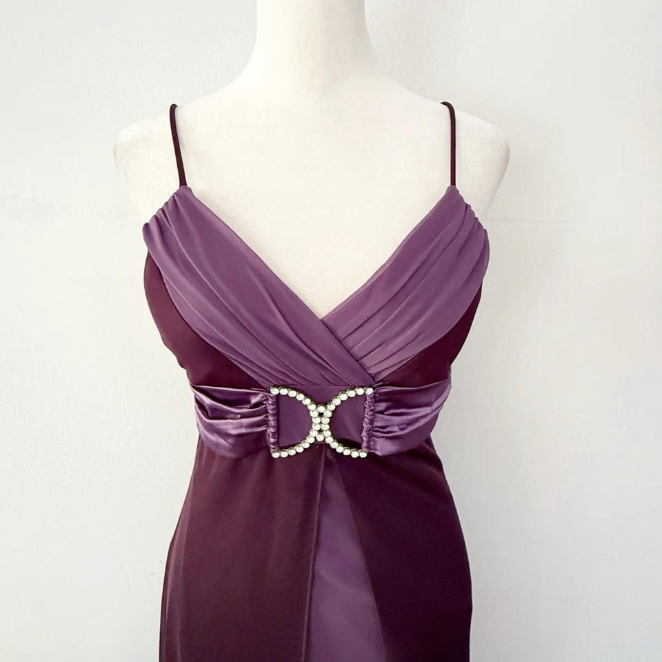 Vintage Feminino Y2K Malha Strass Babydoll Vestido Maxi Médio Fada Glam Evento - Imagem 3 de 4