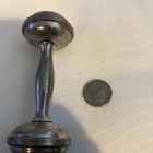 Vintage Plated Metal Baby Rattle — photo 3