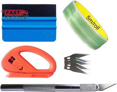5M Design Line Felt Squeegee Wallpaper Scraper Car Vinyl Wrap Cutting Tape Sculp