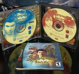Shenmue (Sega Dreamcast, 1999) & Shenmue 2 Xbox w/manual book, disc clean