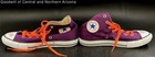 Purple Converse All- Star Sneakers W/ Orange Laces & Signatures Size 3 — photo 2