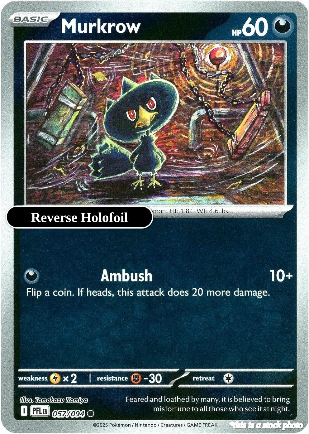 Murkrow PFL 057/094 Pokémon Common NM