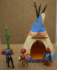 Playmobil Indianin Namiot Pakiet z 4012,5247,6322,4749 Geobra 1974 # Zestaw 3