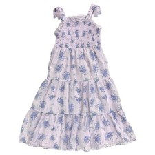 Rare Editions Girls Special Occasion Lightweight Chiffon Maxi Dress (Purple, XL)