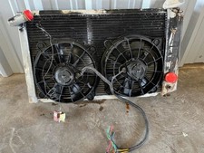73-76 Corvette Aluminum Aft Radiator With Elec Fans 73-76 Corvette Aluminum Aft Radiator With Elec Fans