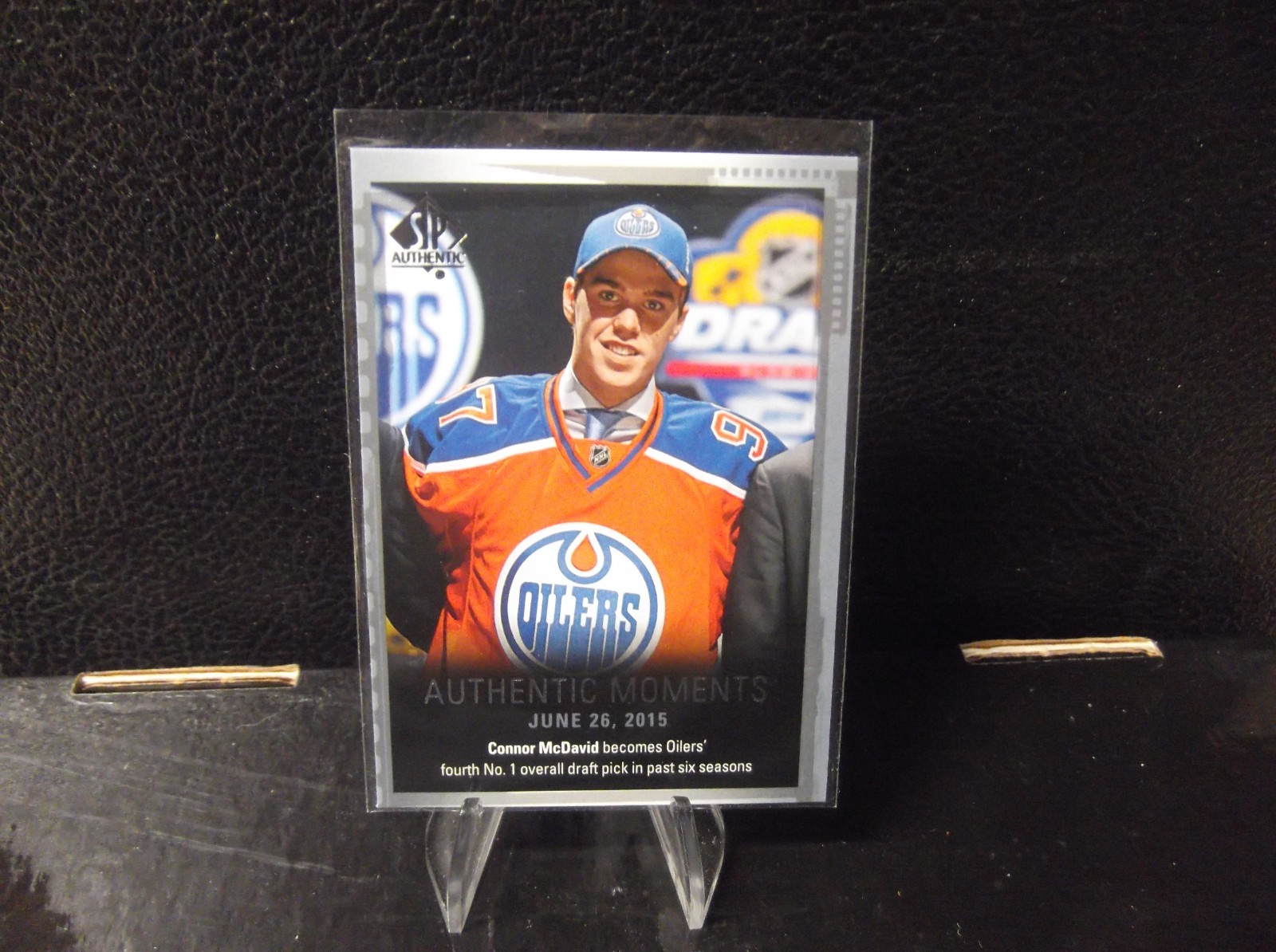 2015-16 SP Authentic #153 Connor McDavid Authentic Moments Edmonton Oilers